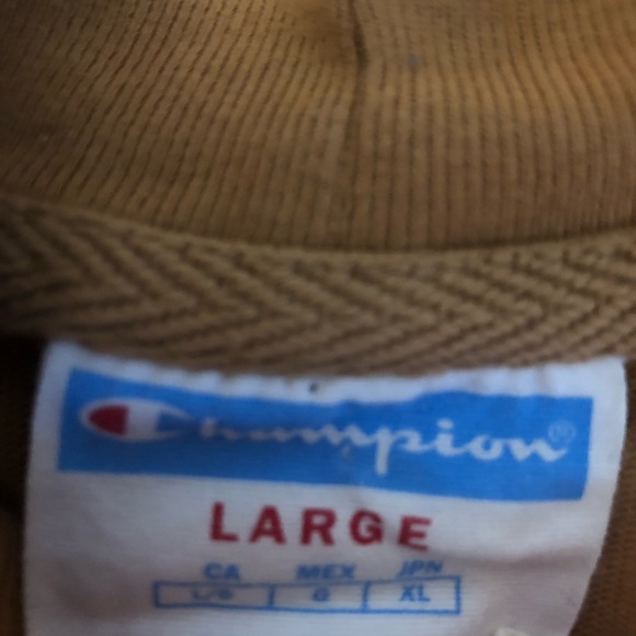 Champion Light Brown Long Sleeve Turtleneck style Shirt - Picture 3 of 3